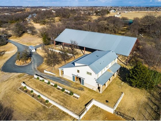 Barn & Arena Aerial View