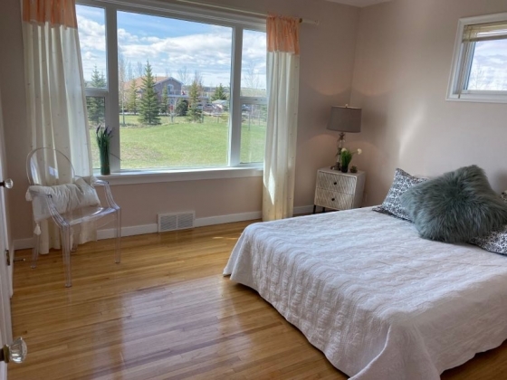 Hardwood floors bedroom