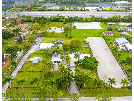 Aerial of property